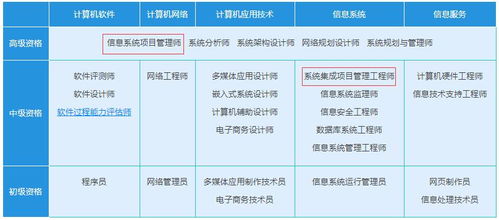 系统集成项目管理工程师中级和高级的区别是什么